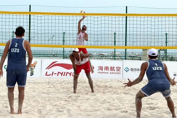 برتری تیم ملی والیبال ساحلی "ب" مقابل ازبکستان