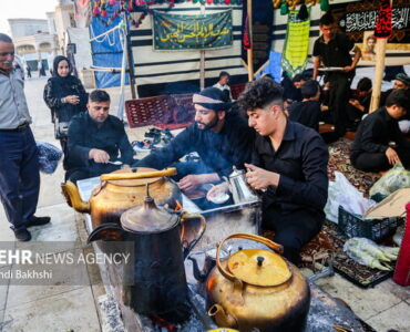 برپایی موکب توسط موکب داران عراقی در جزیره هرمز