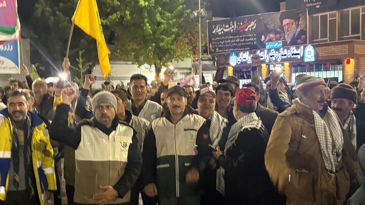 حمایت قوچانی‌ها از پاسداران دلاور ایران