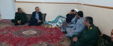 دیدار مسئولان با رزمنده جنگ تحمیلی سوم در کنگان