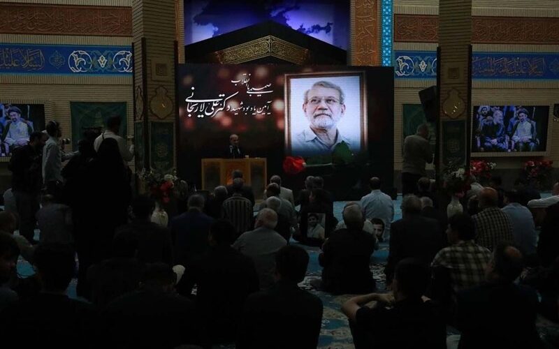 مروری بر مراسم یادبود شهید لاریجانی در صدا و سیما