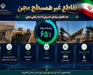 اطلاعنگاشت| پیشرفت فیزیکی پروژه تقاطع غیر همسطح مجن اطلاعنگاشت| پیشرفت فیزیکی پروژه تقاطع غیر همسطح مجن