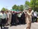 تشییع پیکر شهید مرزبانی در مریوان؛ بدرقه قهرمان به سوی زادگاهش