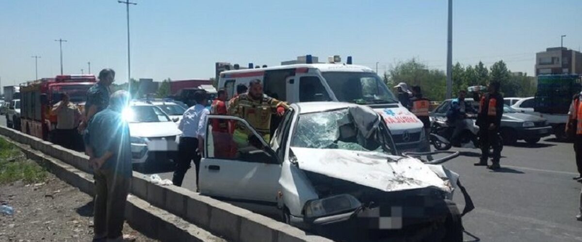 جزئیات تصادف مرگبار تانکر بنزین با پژو ۴۰۵ در آزادراه نطنز–اصفهان