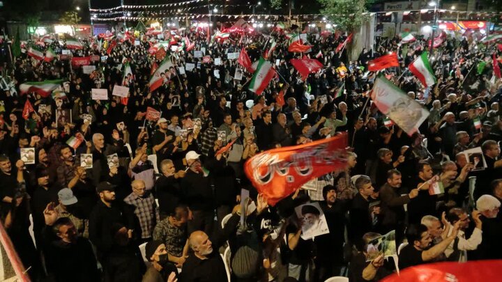 آیین گرامیداشت رهبر شهید و شب صد و سی ام اجتماع مردمی در خمین