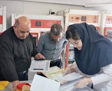 بازدید مدیر کمیته بحران سازمان انتقال خون از بانک خون تهران