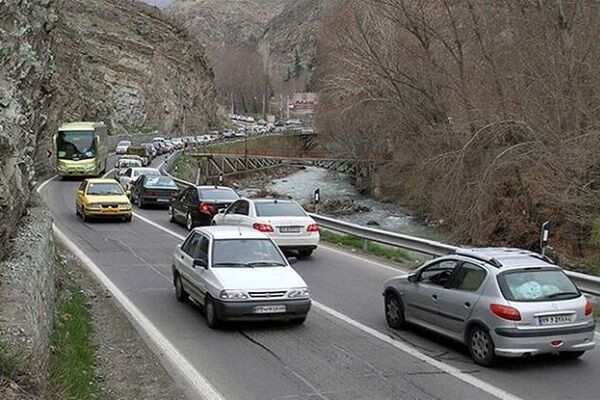 ترافیک سنگین در برخی از محورهای اصلی کشور