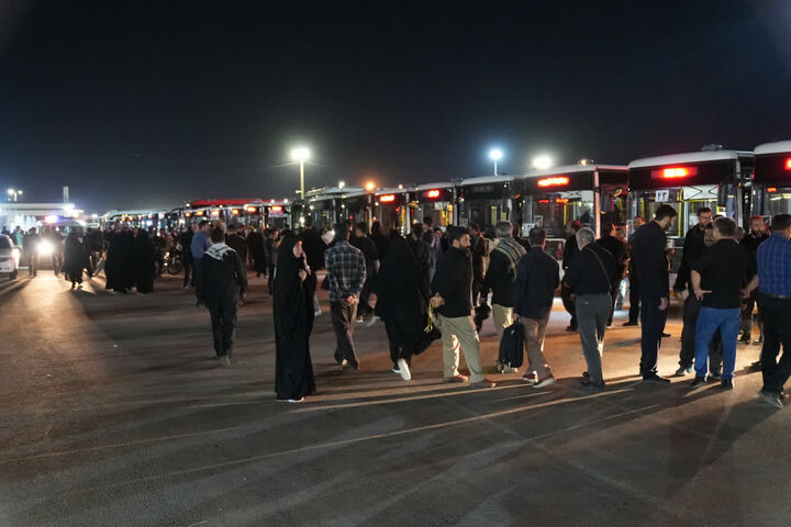 اعزام عزاداران به تشییع رهبر انقلاب همدان