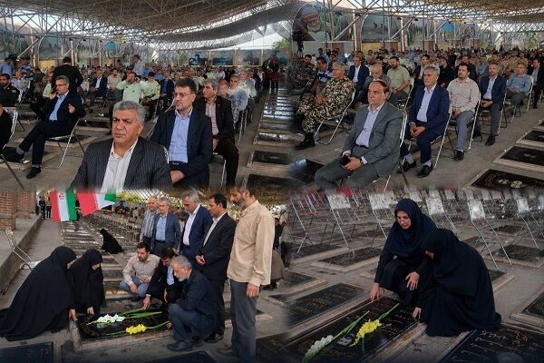 ادای احترام به مقام شهیدان توسط کارکنان اداره کل راهداری و
حمل‌ونقل جاده‌ای آذربایجان شرقی
