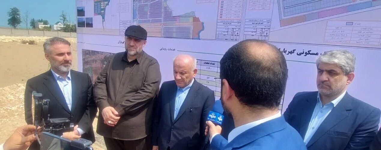 کلنگ زنی شهرک مسکونی دولتی گهرباران در ساری
