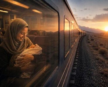 یک تولد شیرین در مسیر ریلی یک تولد شیرین در مسیر ریلی
